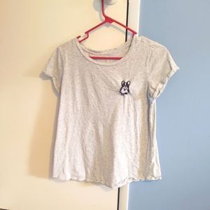 Loft French Bulldog vintage tee